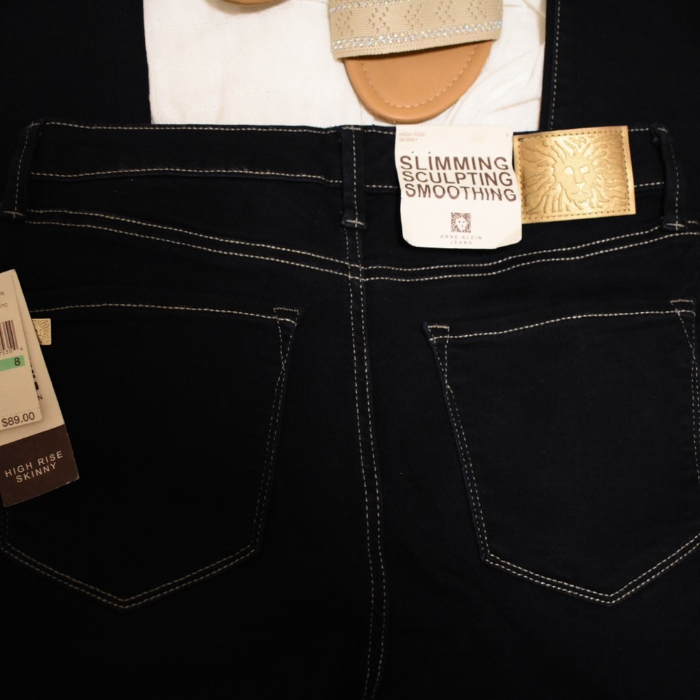Anne Klein Black High Rise Jeans
